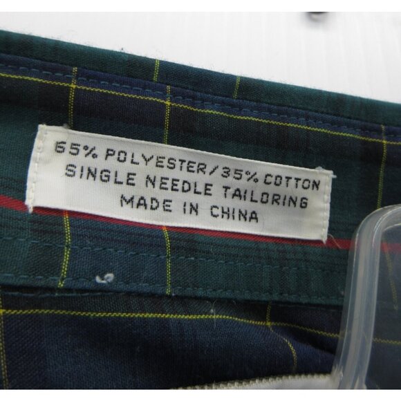 VINTAGE McGregor Shirt XL Button Down Plaid Pocket Classics Preppy 90s - Picture 9 of 10
